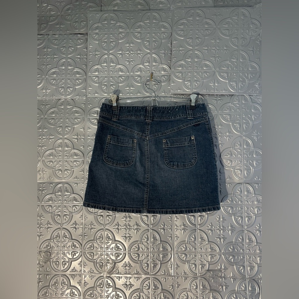 CK Calvin Klein Jeans vintage Y2K Short Denim mini Skirt 4 Pockets 2000s - Picture 4 of 6